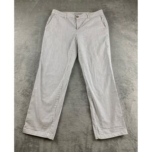 GAP Girlfriend Khaki Pants Women's Size 6 Striped Wide Leg Casual